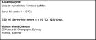 Champagne brut Moet Chandon Imperia 75cl
