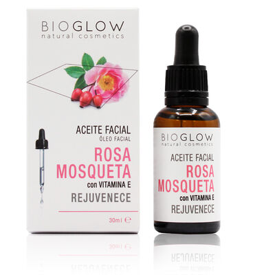 Aceite Facial Bioglow 30Ml Rosa Mosqueta Rejuvenece Con Vitamina E