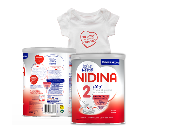 Leche en polvo nidina 2 Néstle 800gr