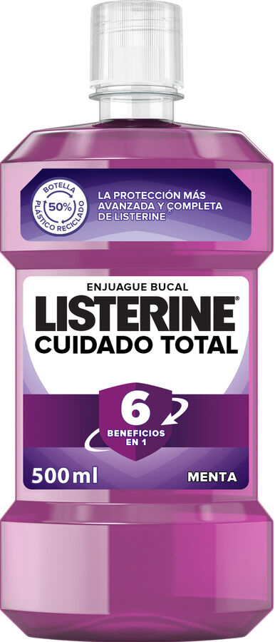 Enjuague bucal Listerine 500ml cuidado total menta