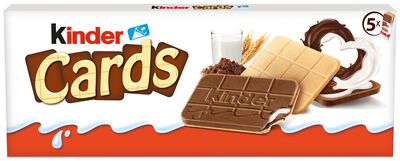 Galleta rellena Kinder cards 128g