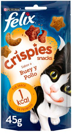 PURINA FELIX Crispies Buey y Pollo 45g.