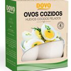 Huevo cocido entero pelado Dovo 4 unidades
