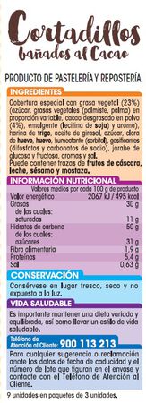 Bizcocho cortadillo Alipende baño cacao 250g