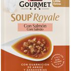 Alimento de gato soup royale gourmet Purina 45g salmón