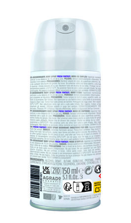 Desodorante spray fresh fantasy agrado 150 ml