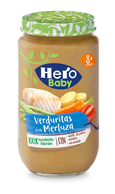 Tarro Hero baby verdura merluza desde 8meses 235g