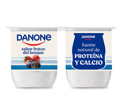 Yogur Sin Gluten Danone Pack 4 Frutos Rojos