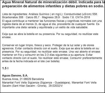 Agua Font Vella 1,5l