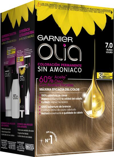 Tinte de cabello sin amon&iacute;aco Garnier Olia n&ordm; 7 rubio