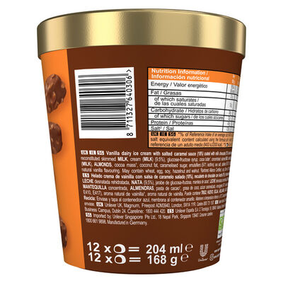 Helado Magnum Bonbon 12U Salt, Caramel &Almond