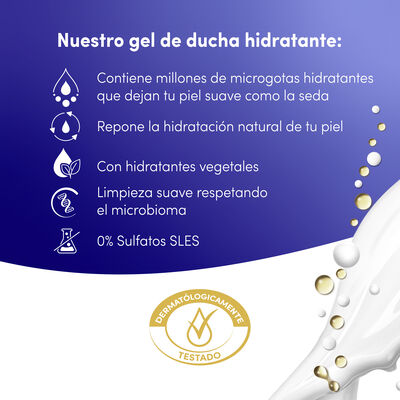 Gel de ducha Dove advance 400ml hidratación profunda