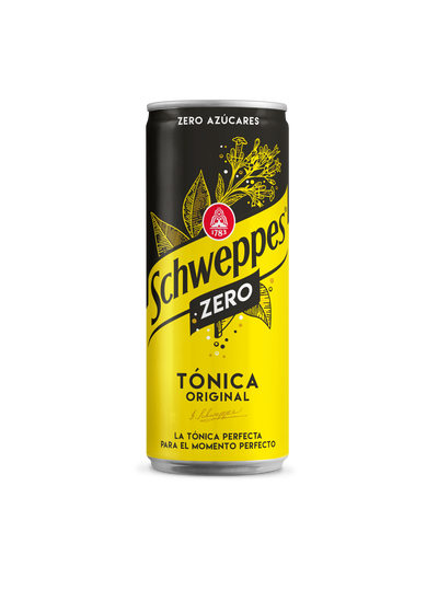 Tónica zero Schweppes lata 33cl