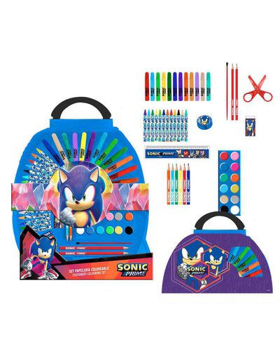 Set Papelería 50 Piezas Sonic Prime