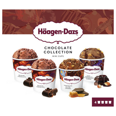 Helado Häagen-Dazs pack 4 chocolate collection
