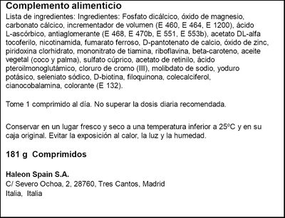 Complemento alimenticio para hombre multivitam&iacute;nico Multicentrum 30 c&aacute;psulas