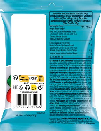 Golosinas wild strawberry Fini 50g