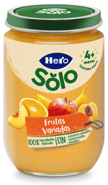 Tarro Hero Solo frutas variadas desde 4 meses 190g