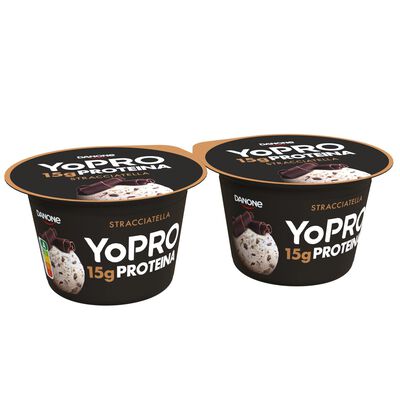 Yogur proteínas Yopro pack 2 stracciatella