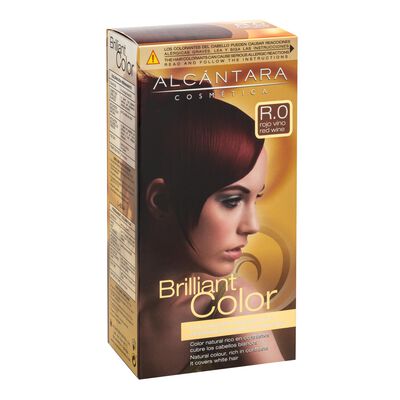 Tinte de cabello Alc&aacute;ntara Brilliant Color n&ordm; r0 rojo vino