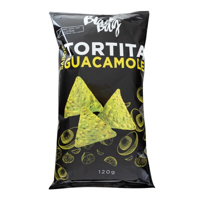 Nachos de guacamole Black Bag 120g