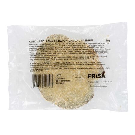 Concha rellena Frisa 90g rape y gambas