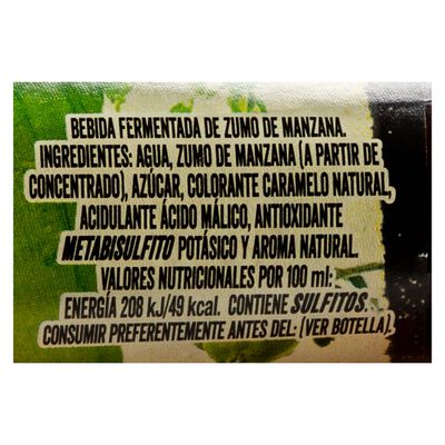 Sidra cider Ladr&oacute;n de Manzanas botella 25cl manzana verde