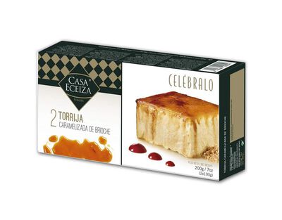 Torrija caramelizada de brioche Casa Eceiza 2uds