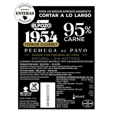 Lote:250gr Jamón Asado+250gr Pavo+250gr Queso barra