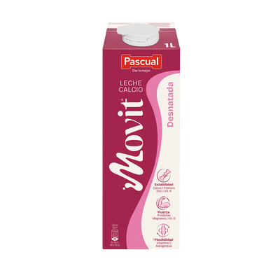 Leche Pascual calcio Movit 1l desnatada