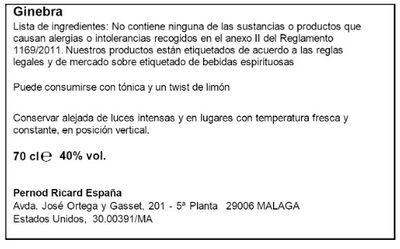 Ginebra Seagram's con lata 70 cl