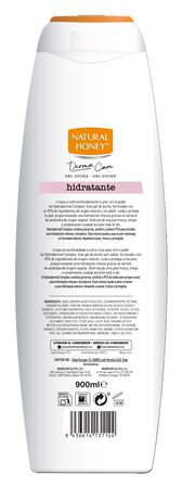 Gel ducha hidratante natural con extracto de almendra Natural Honey 900ml