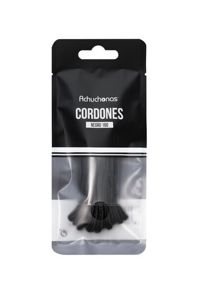 Cordones Achuconas negro 160 cm