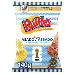 Patatas fritas con sabor a pollo asado estilo argentino Ruffles 140g