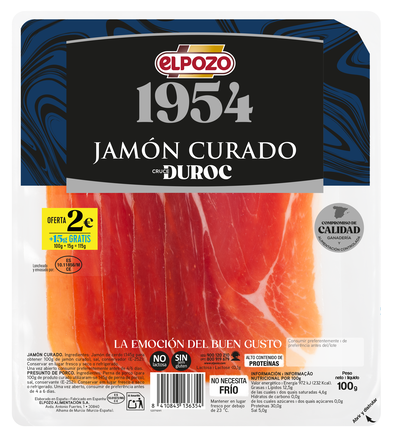 Jamón Curado Elpozo 115gr