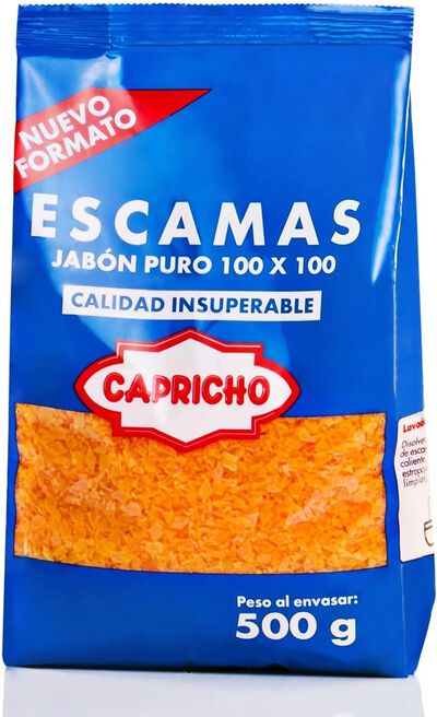 Jabon puro capricho 500g en escamas