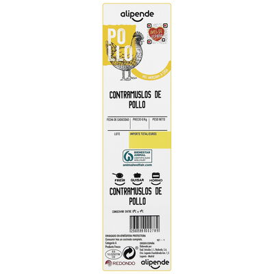 Contramuslo de pollo Alipende 725g aproximadamente