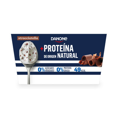Yogur prote&iacute;nas Danone pack 4 stracciatella