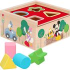 Cubo de madera con formas Disney
