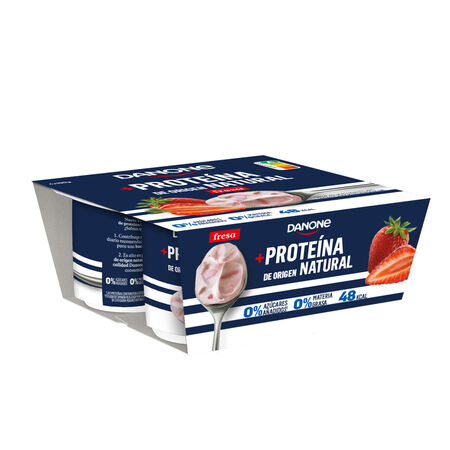 Yogur proteínas Danone pack 4 fresa