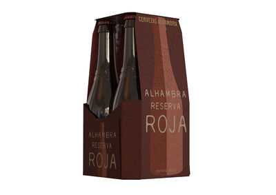 Cerveza tostada Alhambra Reserva Roja pack 4 botellas 33cl