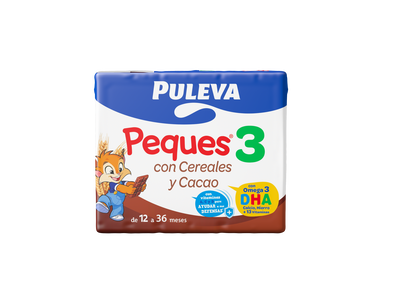 Preparado l&aacute;cteo Puleva Peques cereales cacao pack 3