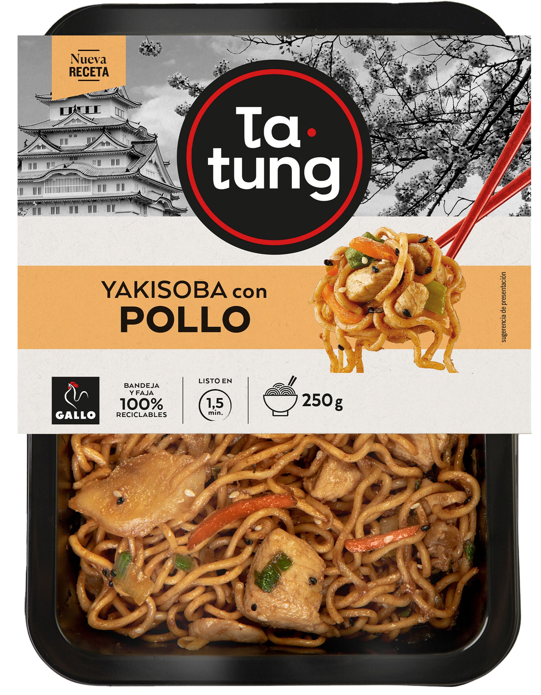 Yakisoba con pollo Ta-Tung 250g