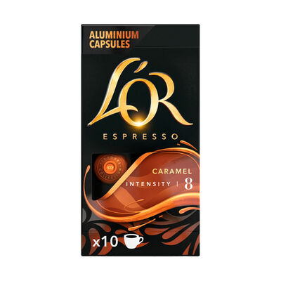Café espresso de caramelo intensidad 8 L´or 10 cápsulas