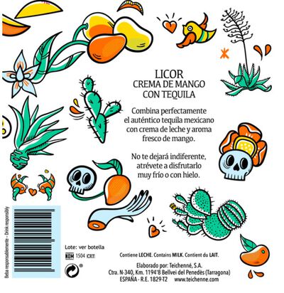 Licor crema Mango con tequila Kilda 700ml