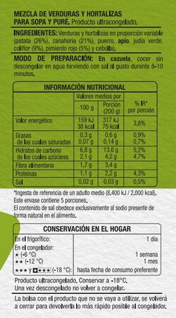 Verdura para sopa Alipende 1kg
