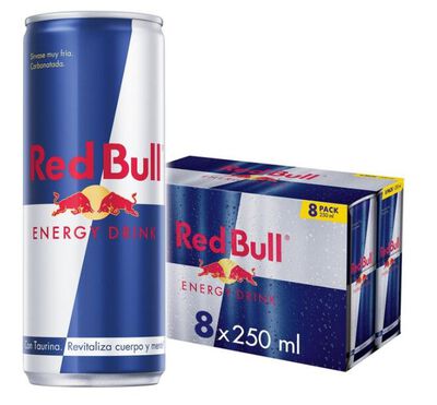 Bebida energ&eacute;tica lata 25cl pack de 8 Red Bull