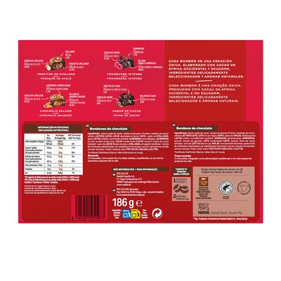 Bomb&oacute;n creations caja roja Nestl&eacute; 186g surtido