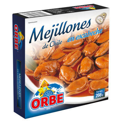 Mejillones en escabeche Orbe 160g