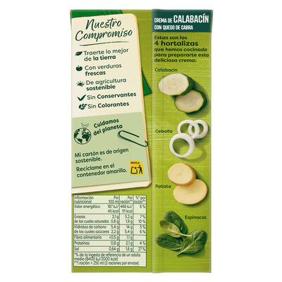 Crema de calabacín con queso de cabra Knorr 500ml